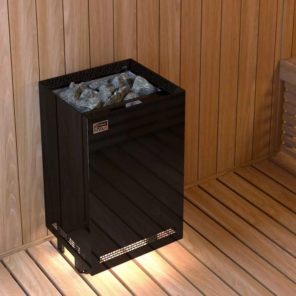 Black SAWO Nordex S Combi floor heater